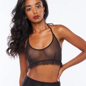 Savage X Fenty Candy Hearts Dotted Mesh Halter